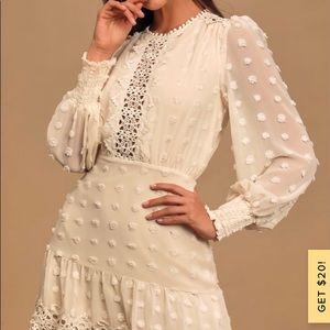 Wedding Season Airy Cream dress💍🥂